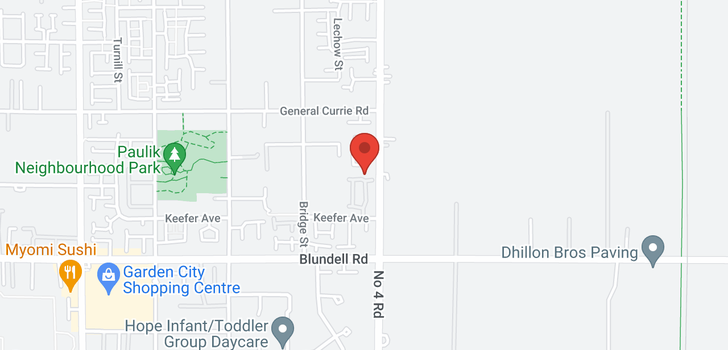 map of 15 9833 KEEFER AVENUE